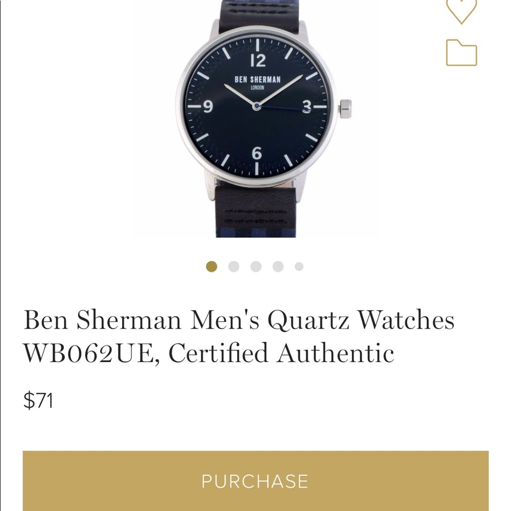Mens watch Ben Sherman never used